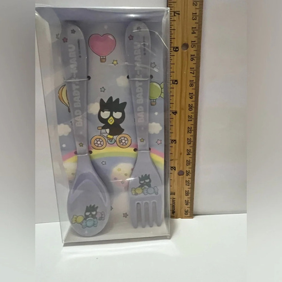 Sanrio Bad Badtz Maru- Spoon Fork Cutlery Set-Japan Kuji - Picture 6 of 7